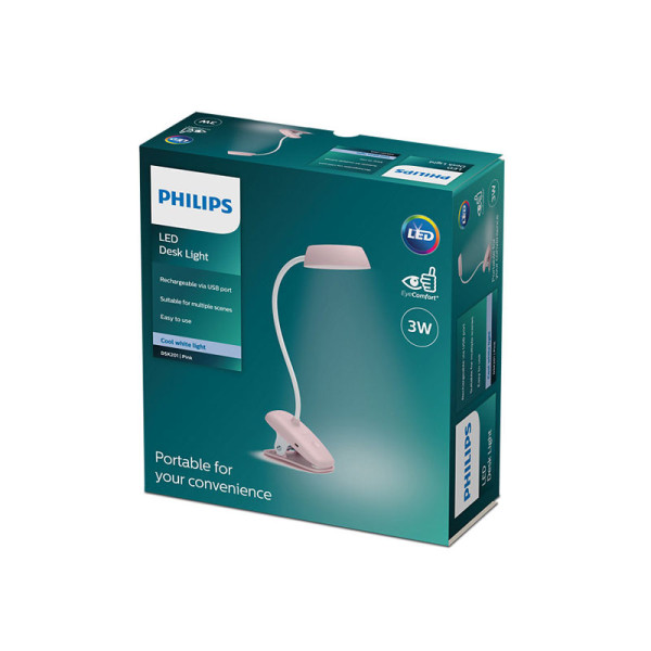 PHILIPS LAMPS DONUTCLIP DSK201 PINK