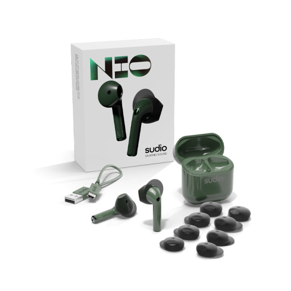 SUDIO EARPHONES/HEADPHONES/EARBUDS NIO GREEN