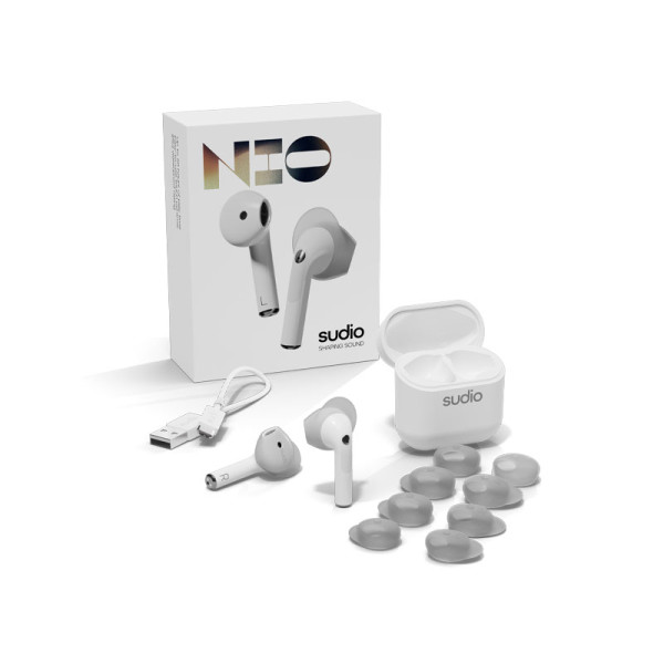 SUDIO EARPHONES/HEADPHONES/EARBUDS NIO WHITE