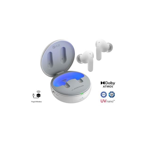 LG EARPHONES/HEADPHONES/EARBUDS TONE-T90Q WHITE