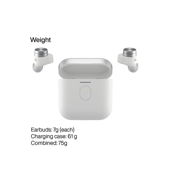 Bowers & Wilkins EARPHONES/HEADPHONES/EARBUDS B&W PI7 S2-CANVAS WHITE