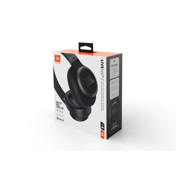 JBL WIRELESS ON-EAR HEADPHONE LIVE 660NC BT HEADPHONE BLACK
