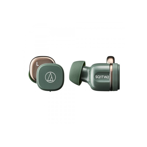 AUDIO TECHNICA EARPHONES/HEADPHONES/EARBUDS ATH-SQ1TW2 GR (FOREST GREEN)