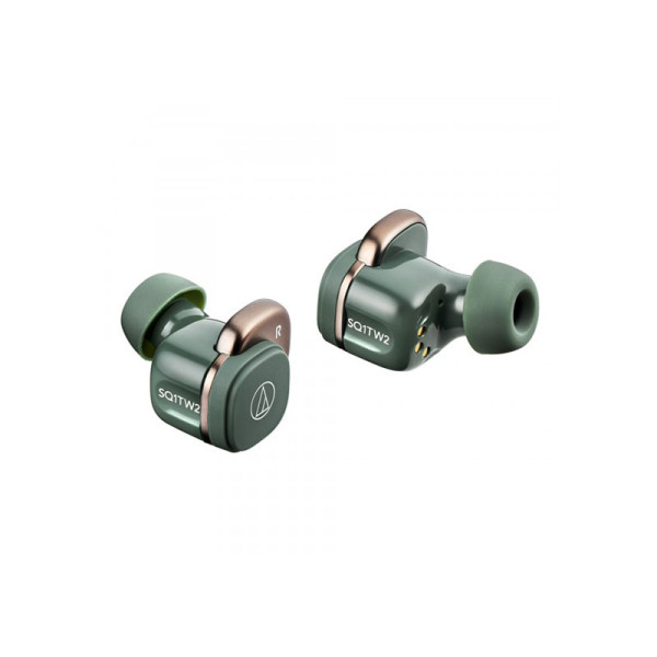 AUDIO TECHNICA EARPHONES/HEADPHONES/EARBUDS ATH-SQ1TW2 GR (FOREST GREEN)