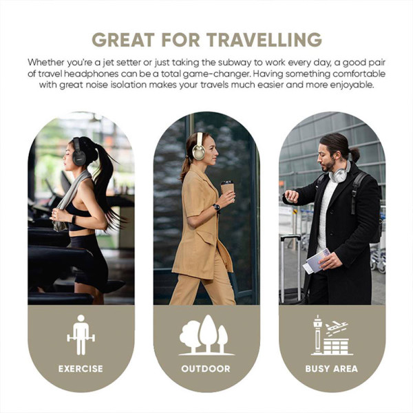 SONICGEAR EARPHONES/HEADPHONES/EARBUDS AIRPHONE DNC 3000 CHAMPAGNE