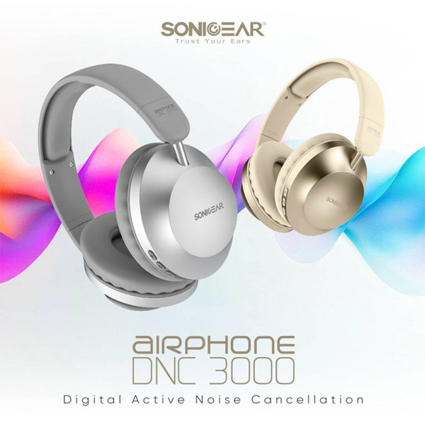 SONICGEAR EARPHONES/HEADPHONES/EARBUDS AIRPHONE DNC 3000 PLATINUM