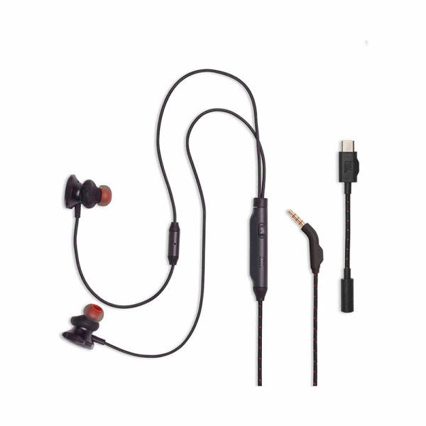 JBL EARPHONES/HEADPHONES/EARBUDS QUANTUM 50C BLACK
