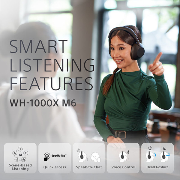 SONY EARPHONES/HEADPHONES/EARBUDS WH-1000XM6/SME