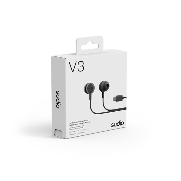 SUDIO EARPHONES/HEADPHONES/EARBUDS SUDIO SD-V3BLK