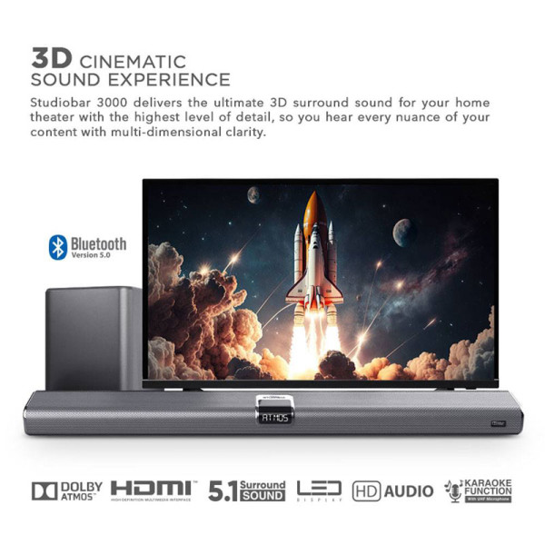 SONICGEAR SOUND BAR STUDIOBAR 3000