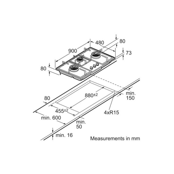 BOSCH BUILT-IN HOB PBD9351SG