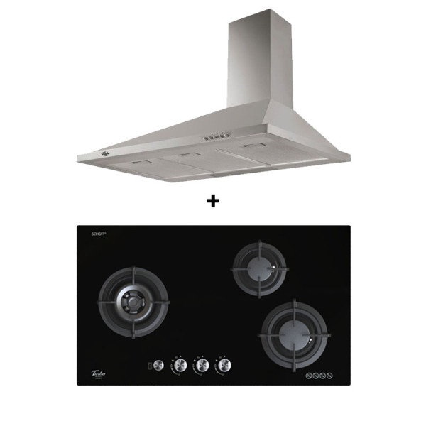 TURBO GAS RANGE PACKAGE T883GV-BK+TAC2-90SS