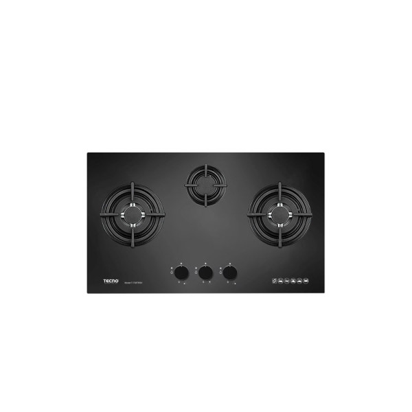 TECNOGAS 3 BURNER GLASS HOB T738TRSV