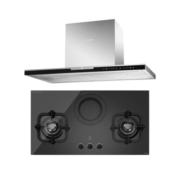 ELECTROLUX GAS RANGE PACKAGE EHG9360BS+EFC926BAR