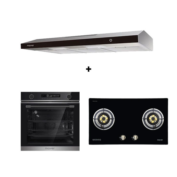 MAYER GAS RANGE PACKAGE MMGH772HI+MMSL902BE+MMDO13C