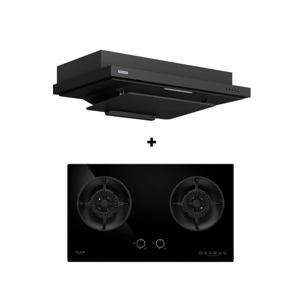 FUJIOH GAS RANGE PACKAGE FHGS6520SV+FRFS2290RP/VP-1TONE