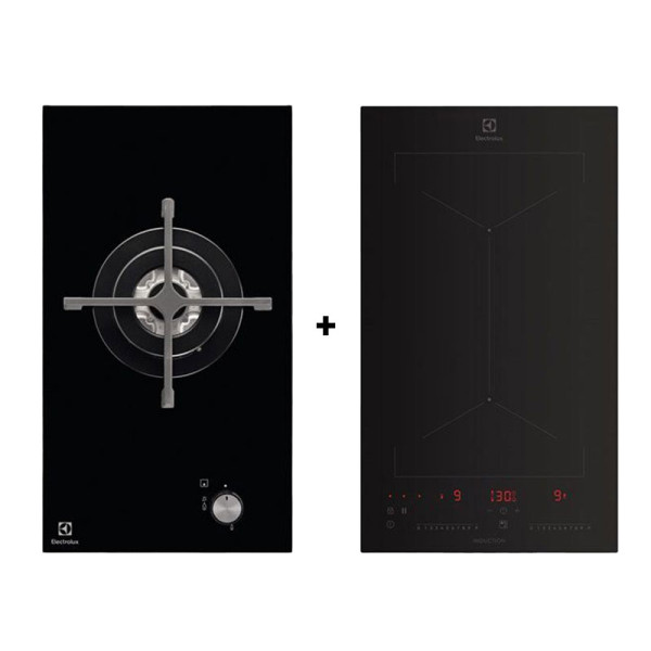 ELECTROLUX GAS RANGE PACKAGE EGC3310NVK+EHI3251BE