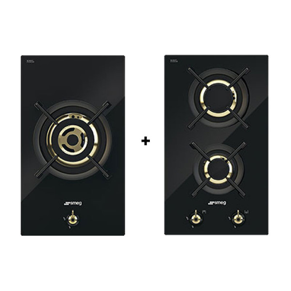 SMEG GAS RANGE PACKAGE PC31GNO+PC32GNO