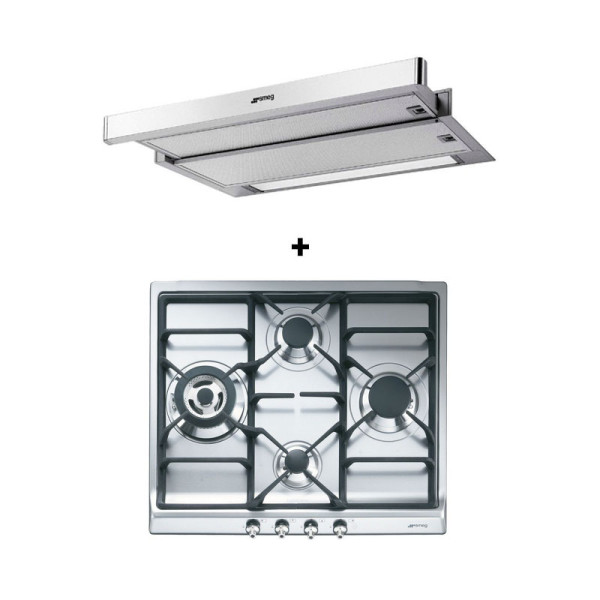 SMEG GAS RANGE PACKAGE SER60SGH3+KSET6XE2