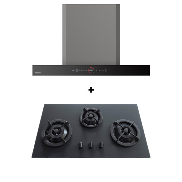 TECNO GAS RANGE PACKAGE T333TGSV+KD2088