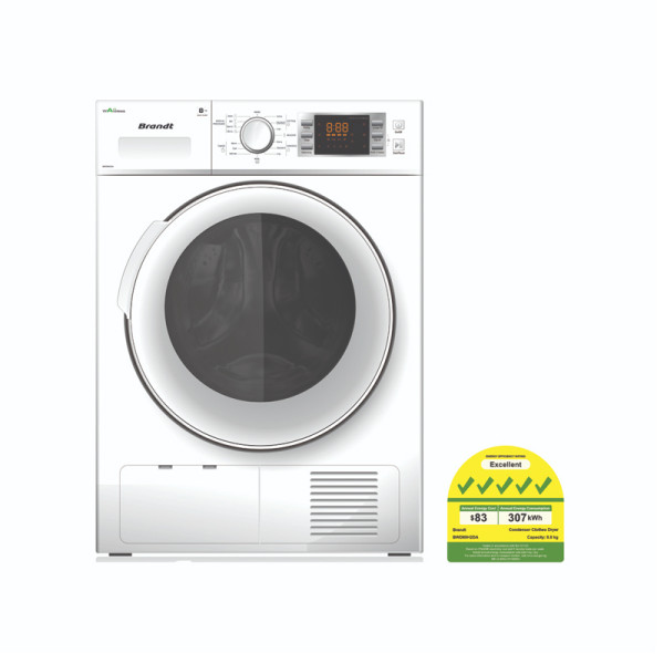 BRANDT HEAT PUMP DRYER BWD89H2DA
