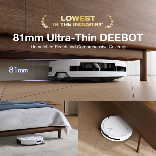 ECOVACS ROBOTIC VACUUM DEEBOT T50 PRO OMNI-WHITE
