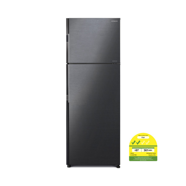 HITACHI 2 DOOR FRIDGE RH350P7MS-BBK