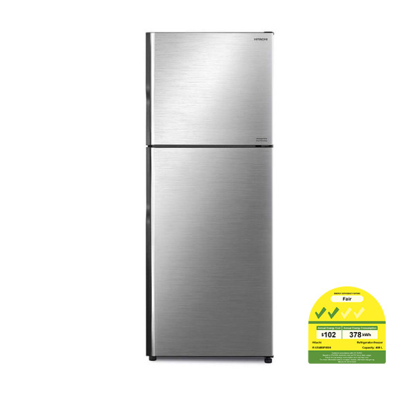 HITACHI 2 DOOR FRIDGE R-VX480PMS9-BSL