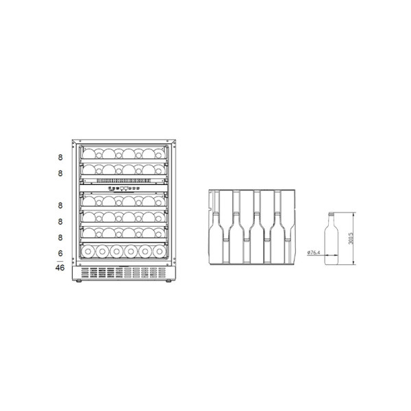 BRANDT WINE CELLAR BUW46DBA