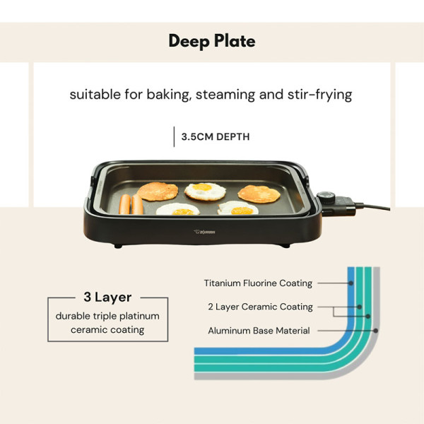 ZOJIRUSHI ELECTRIC GRIDDLE EA-KFQ20