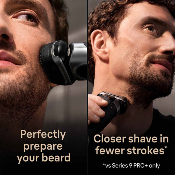 BRAUN SHAVER 9597cc SILVER