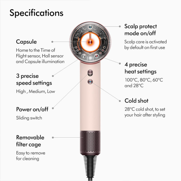 DYSON HAIR CARE HD16 CEPK/ROSE GD