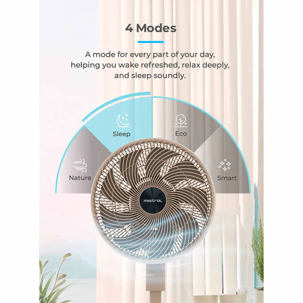 MISTRAL DC VELOCITY FAN -R/C MHV9812DRW-PEACH CREME