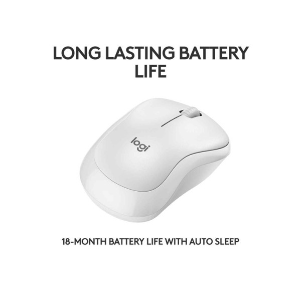 LOGITECH MOUSE 910-007123 (M240 WHITE)