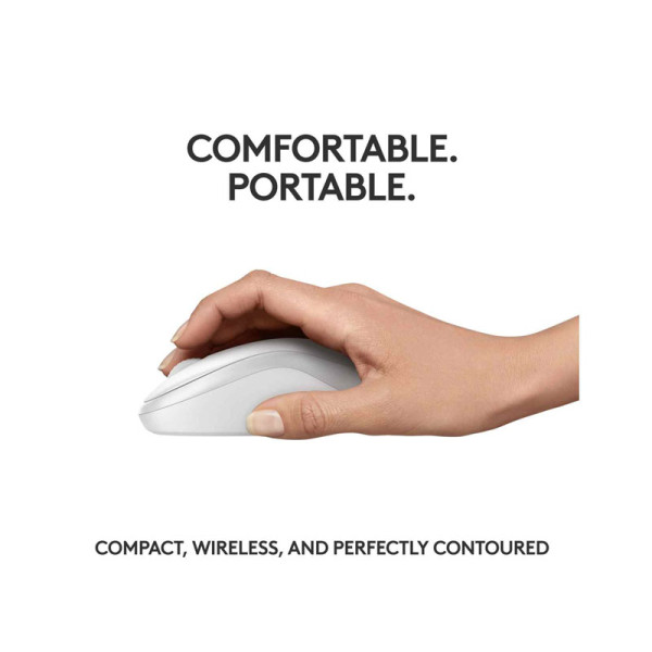 LOGITECH MOUSE 910-007123 (M240 WHITE)