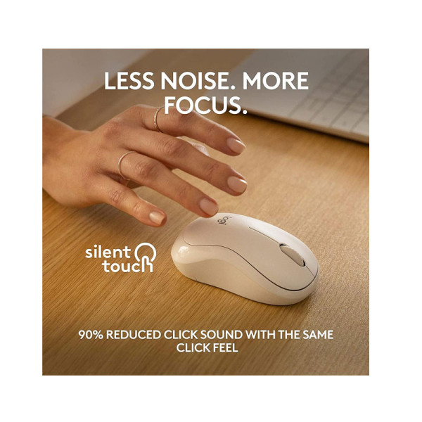 LOGITECH MOUSE 910-007123 (M240 WHITE)