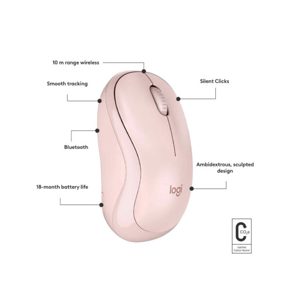 LOGITECH MOUSE 910-007124 (M240 ROSE)