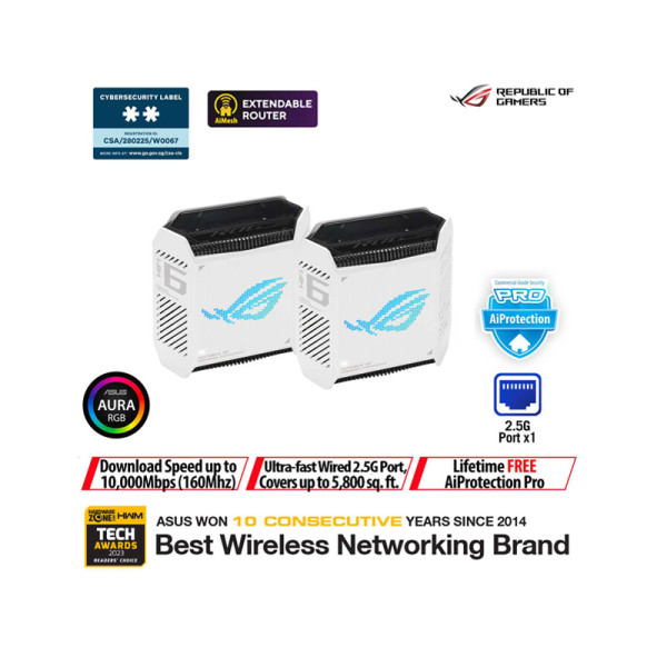 ASUS NETWORKING  EQUIPMENT GT6(W-2-PK)