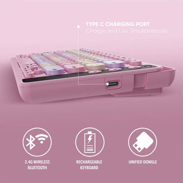 ALCATROZ KEYBOARD JELLYBEAN AIRDOCK 2 WINTER WHT