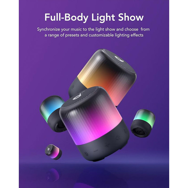 SOUNDCORE PORTABLE SPEAKER GLOW MINI BLACK 