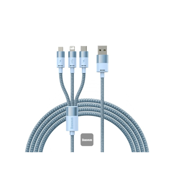 BASEUS CABLES STARSPEED 1IN3 1.2M CABLE BLUE