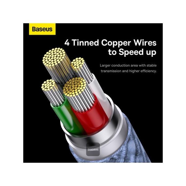 BASEUS CABLES STARSPEED 1IN3 1.2M CABLE BLUE