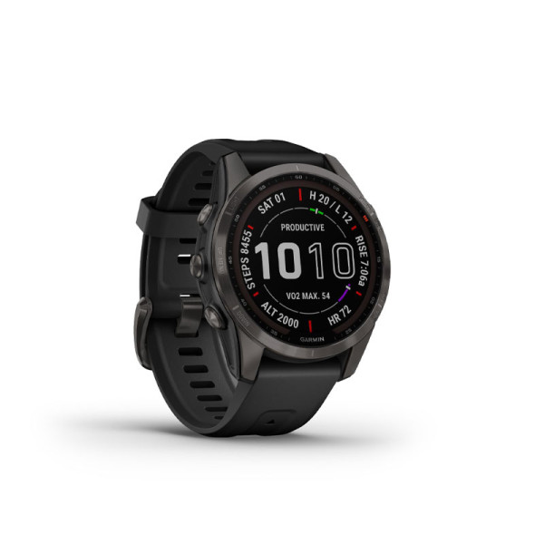 GARMIN SMART WATCH FENIX 7S SAPP GRY/BLK B-42MM