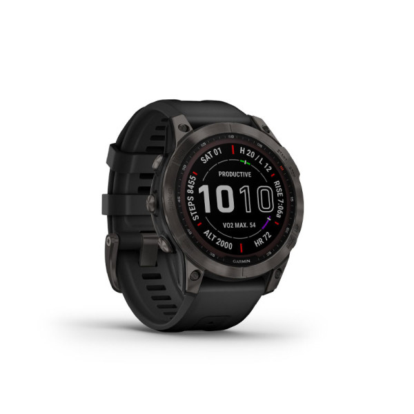 GARMIN SMART WATCH FENIX 7 S.S.GRY/BLK B-47MM