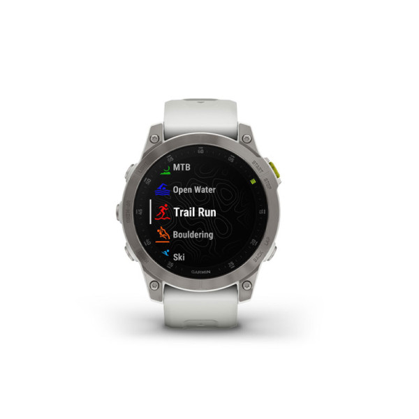 GARMIN SMART WATCH EPIX WHT TIT/SAP GLASS-47MM