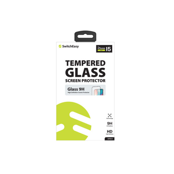 SWITCHEASY PHONE ACCESSORIES SE GLS9H S/P IPH 15-CLR_