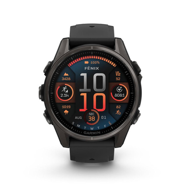GARMIN FITNESS FENIX 8 43 SAPH BLK