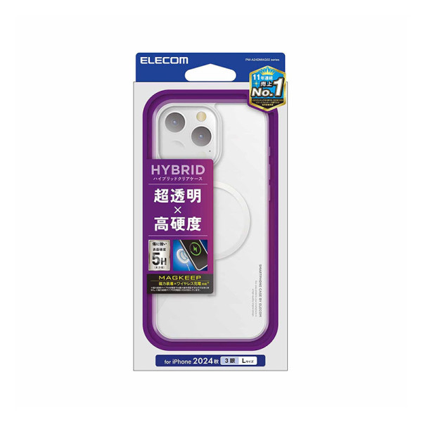 ELECOM PHONE ACCESSORIES  PM-A24DMAG02WH_