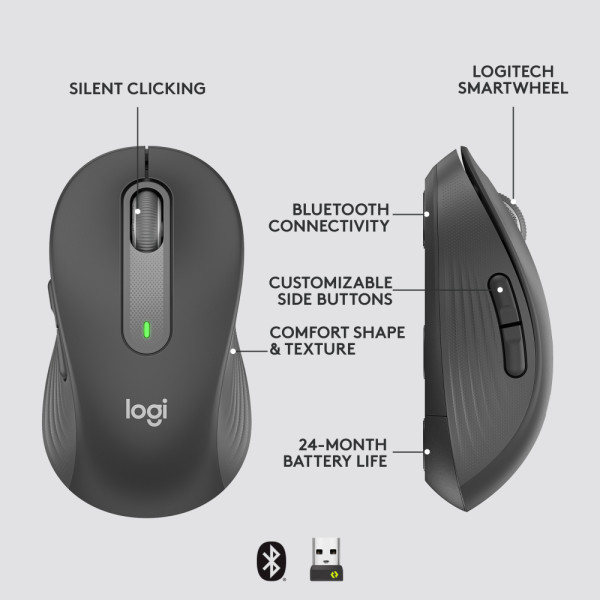 LOGITECH MOUSE 910-006264 (M650- M O.WHT)