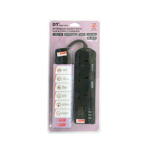 DT ENGLAND CABLE EXTENSION DT 713C1(BK)